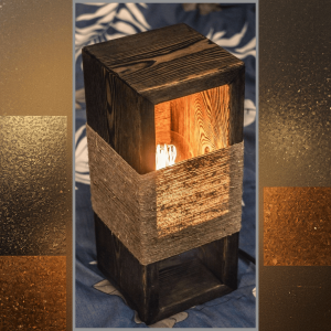 Lámpara Artesanal de Madera y Yute - Calidez Orgánica